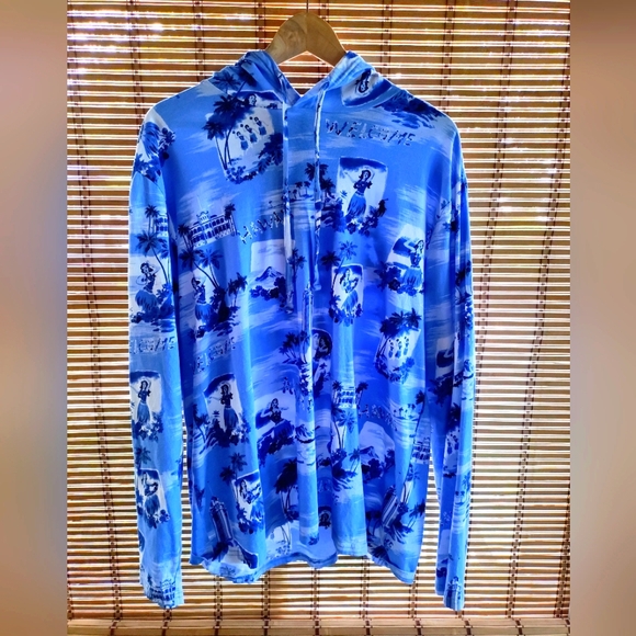 Ralph Lauren Other - Ralph Lauren Polo Blue Hawaiian Tshirt Hoodie